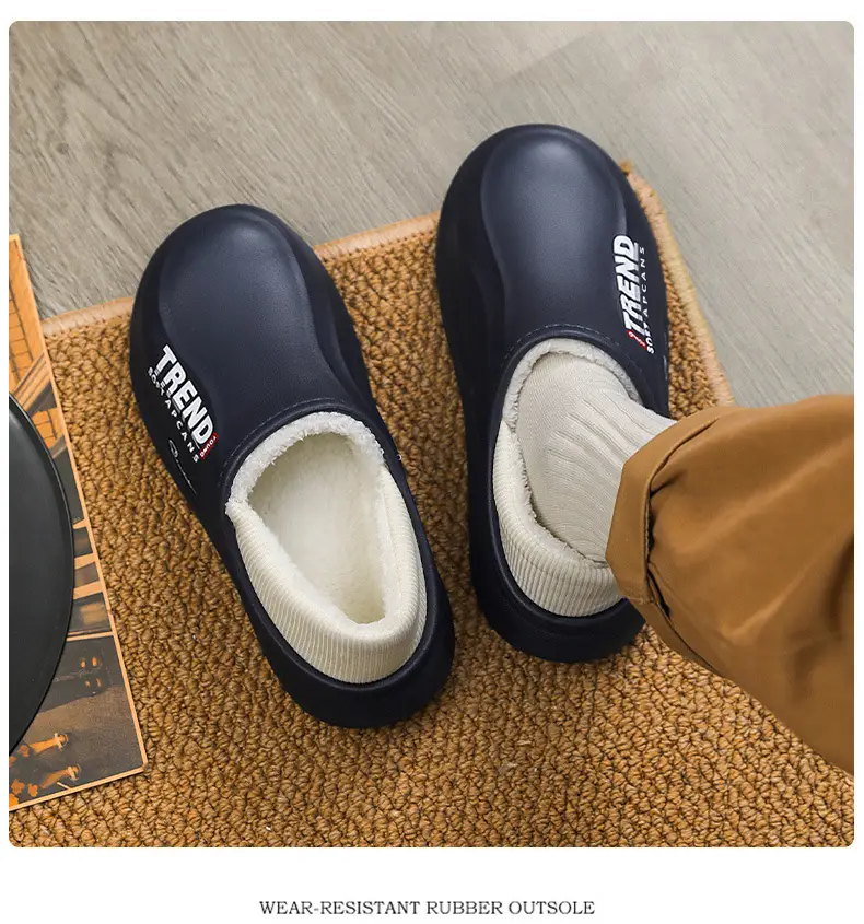 Men's Trendy Sneakers Black White Thick Sole Indoor Outdoor — feature 20