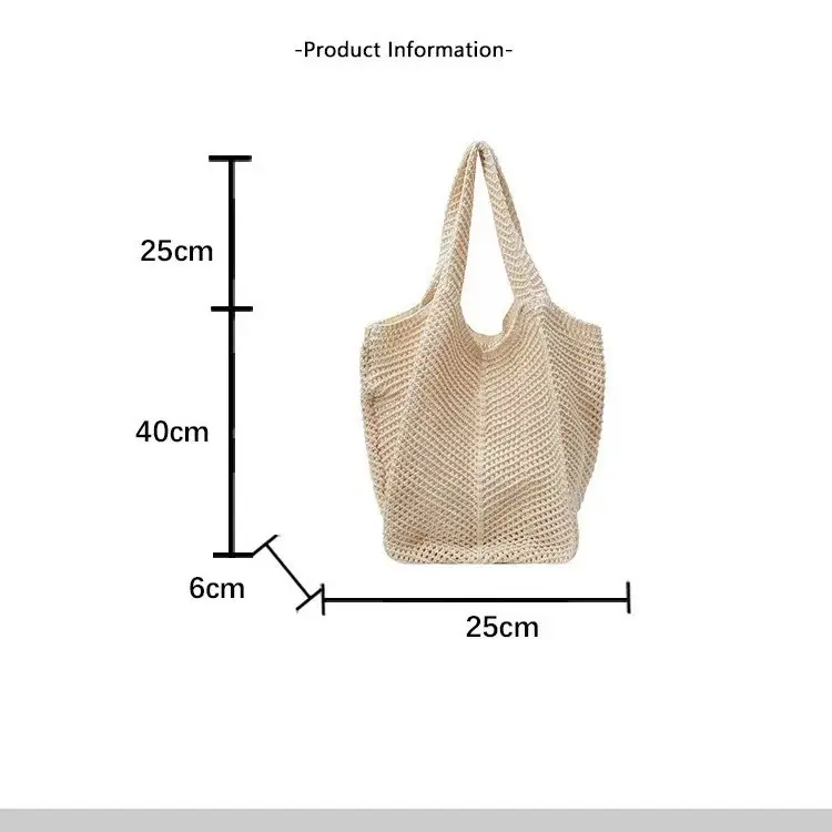 Beach Style Straw Shoulder Bag Large Capacity 2025 — feature 2