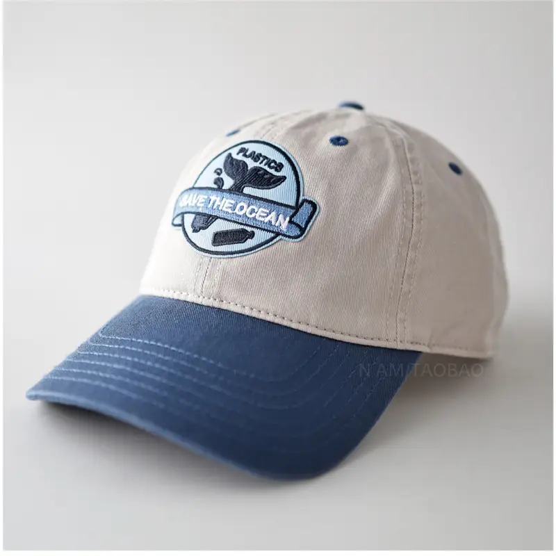 Navy Blue Ocean Duckbill Cap Unisex Cartoon Patch - Image 5