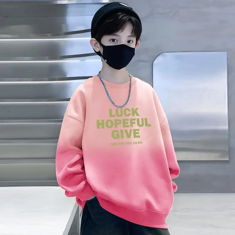 Boys Sweatshirt Pink Luck Hopeful Give Street T-Shirt
