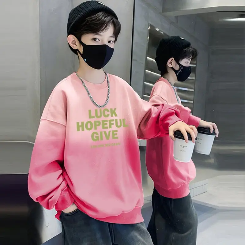 Boys Sweatshirt Pink Luck Hopeful Give Street T-Shirt