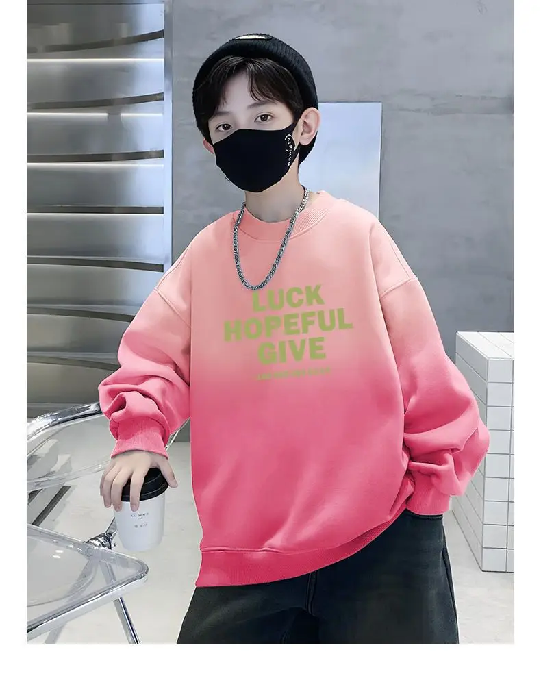 Boys Sweatshirt Pink Luck Hopeful Give Street T-Shirt — feature 14