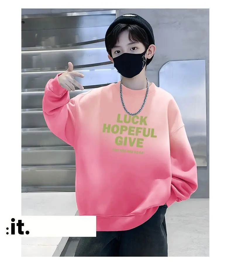 Boys Sweatshirt Pink Luck Hopeful Give Street T-Shirt — feature 16