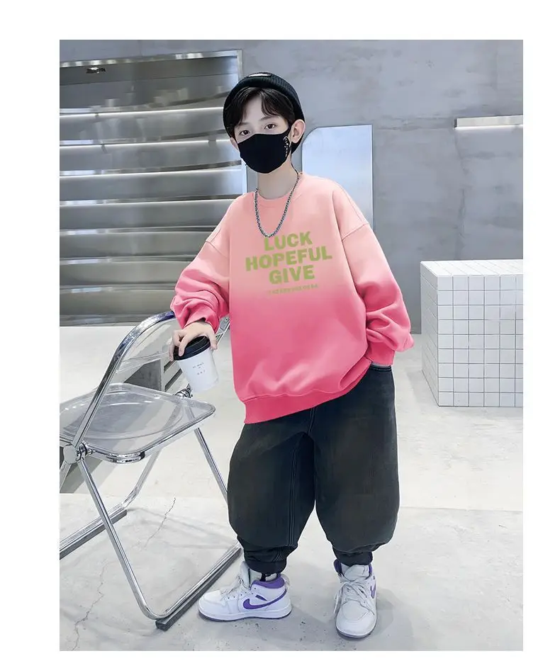 Boys Sweatshirt Pink Luck Hopeful Give Street T-Shirt — feature 18