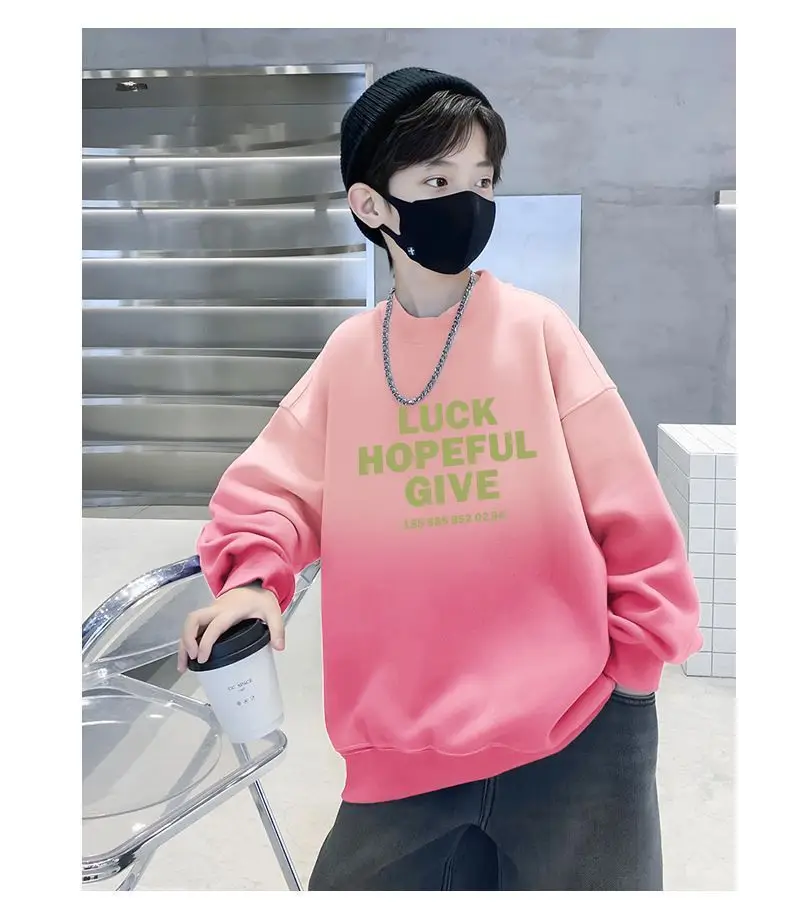 Boys Sweatshirt Pink Luck Hopeful Give Street T-Shirt — feature 19