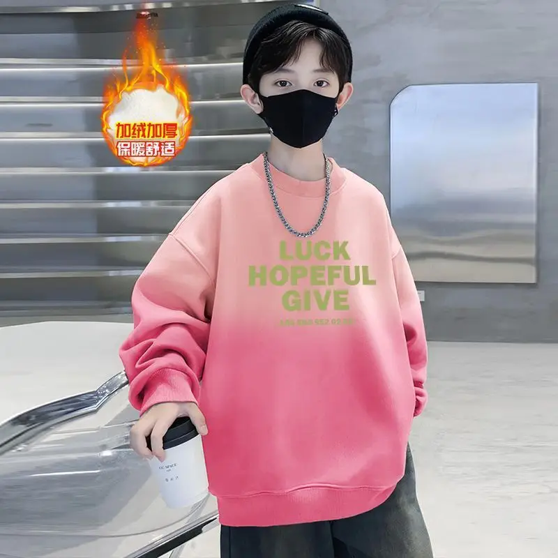 Boys Sweatshirt Pink Luck Hopeful Give Street T-Shirt
