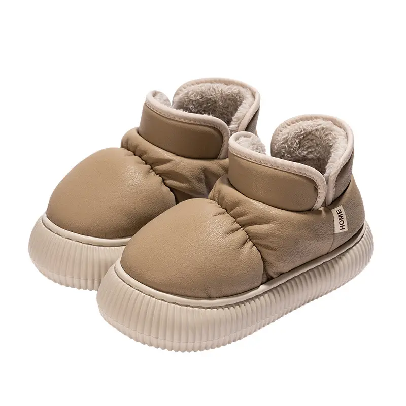 Cross-Border Snow Boots, Winter Warm Indoor Home Cotton Slippers with Thickened Fleece Lining, Women's Cotton Slippers - Image 8