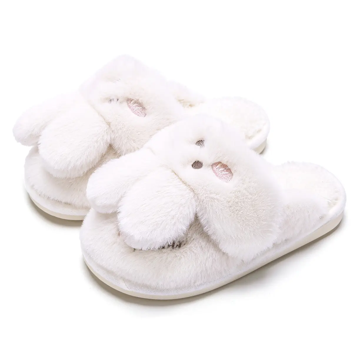 Children's Cartoon Furry Slippers Medium Large - Image 5