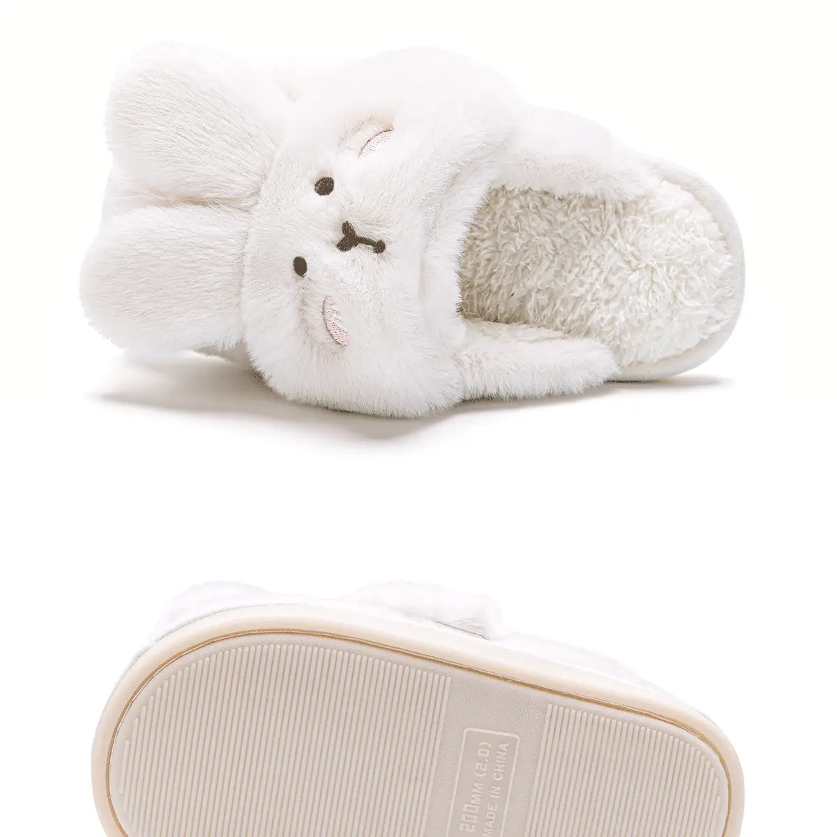 Children's Cartoon Furry Slippers Medium Large — feature 23