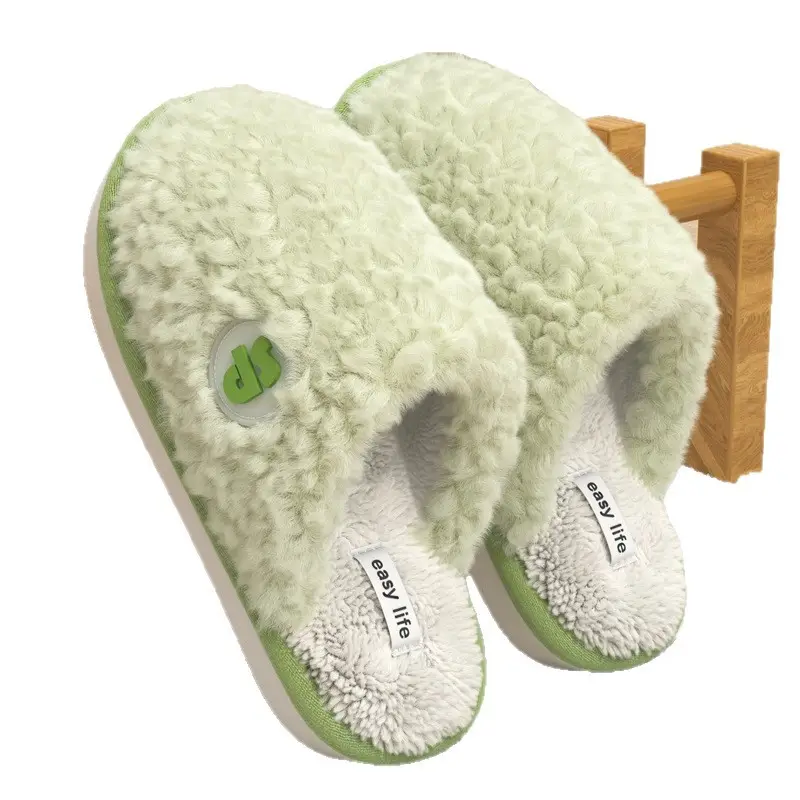 2025 Plush Cotton Slippers Warm Non-Slip Women