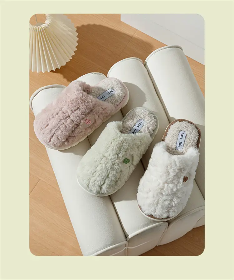 2025 Plush Cotton Slippers Warm Non-Slip Women — feature 15