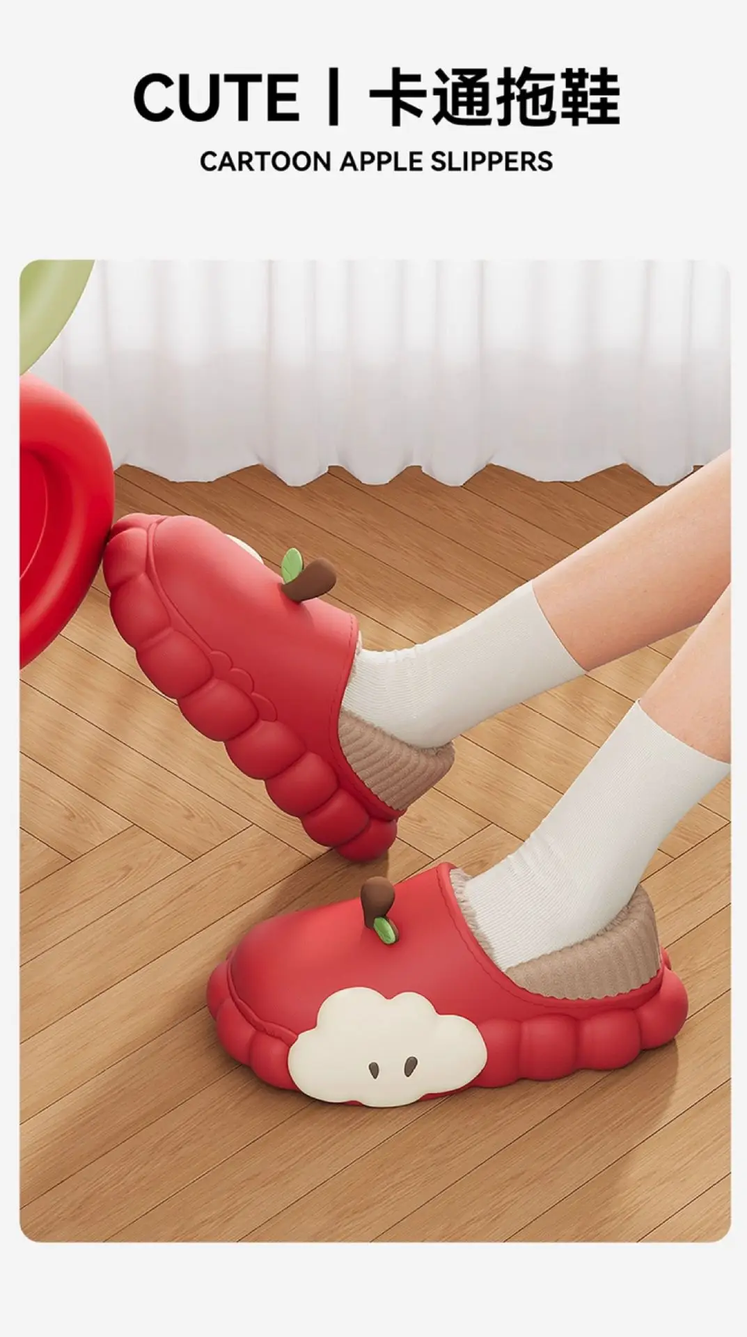 Cartoon Waterproof Cotton Slippers for Women 2025 New Autumn and Winter Non-Slip Warm Fleece-Lined Cute Cotton Slippers for Women to Wear Outside — feature 2