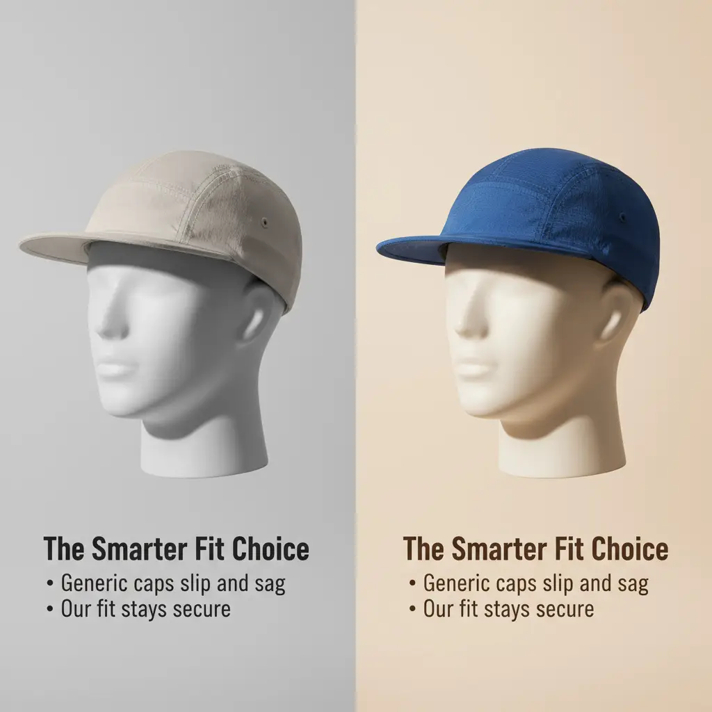 Men Blue Grid Baseball Cap Summer Wear — feature 15