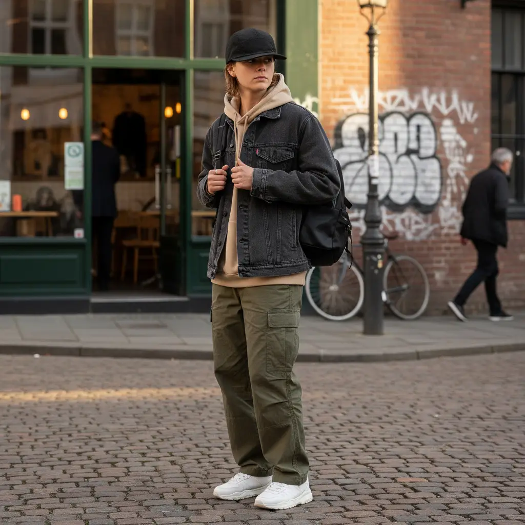 Men Blue Grid Baseball Cap Summer Wear — feature 3