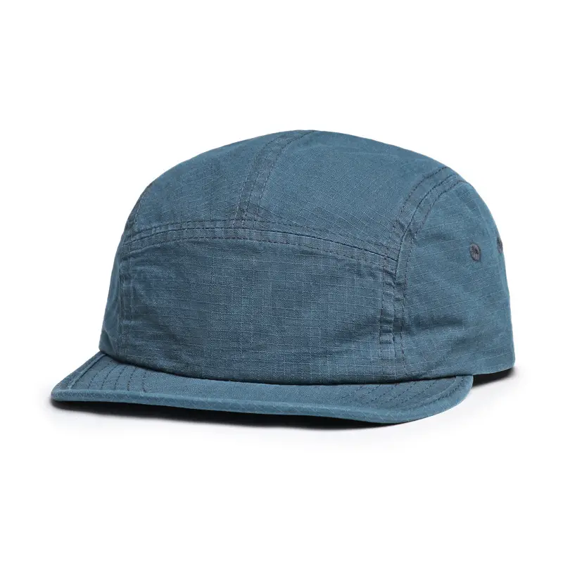 Men Blue Grid Baseball Cap Summer Wear