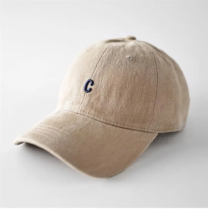 Beige Letter Embroidered Baseball Cap for Men Women — feature 3