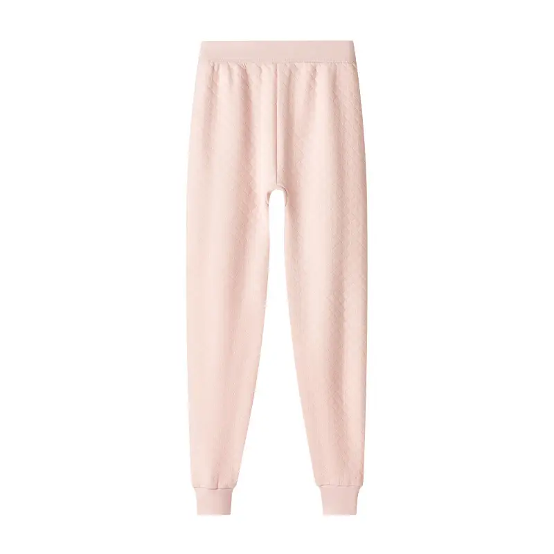100% Pure Cotton Thermal Pants, Cotton Three-Layer Thickened Autumn and Winter Quilted Leggings, Loose Plus-Size Middle-Aged Women's Cotton Thermal Pants
