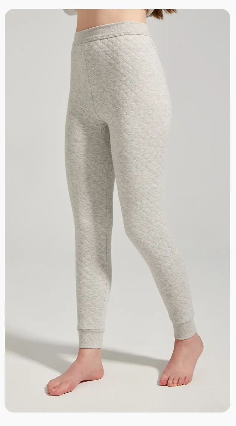100% Pure Cotton Thermal Pants, Cotton Three-Layer Thickened Autumn and Winter Quilted Leggings, Loose Plus-Size Middle-Aged Women's Cotton Thermal Pants — feature 21