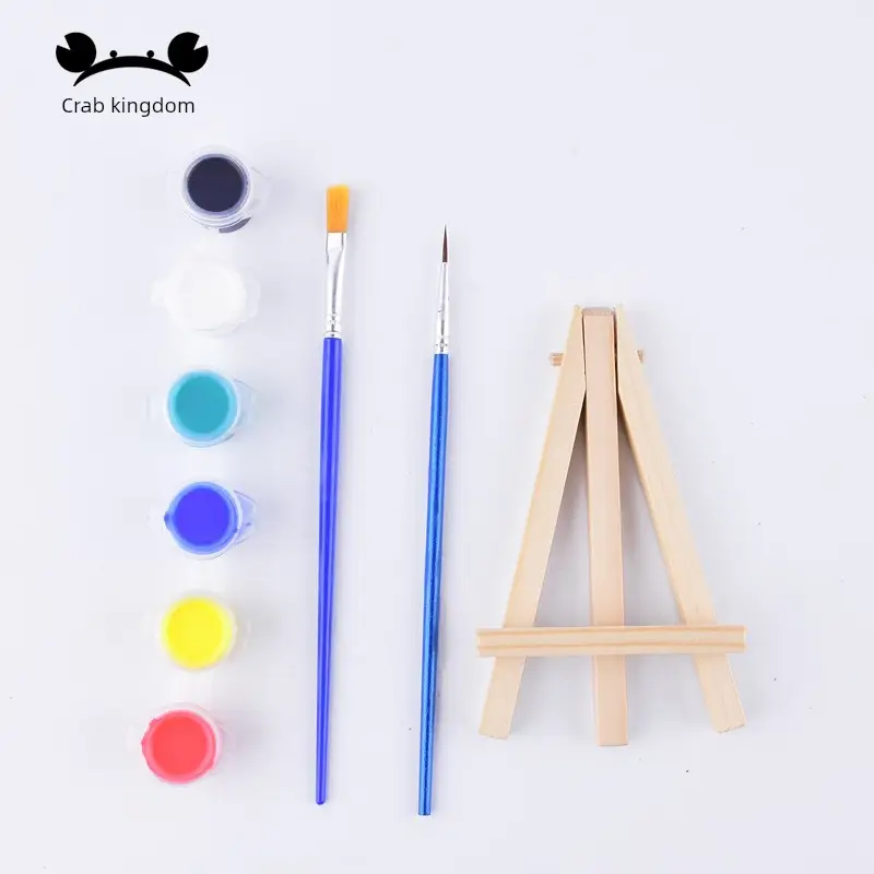 Art Painting Graffiti DIY Plaster Doll Color Kidsren's Watercolor Acrylic Paint Strip Set 12 Colors 6 Consecutive Color Painting