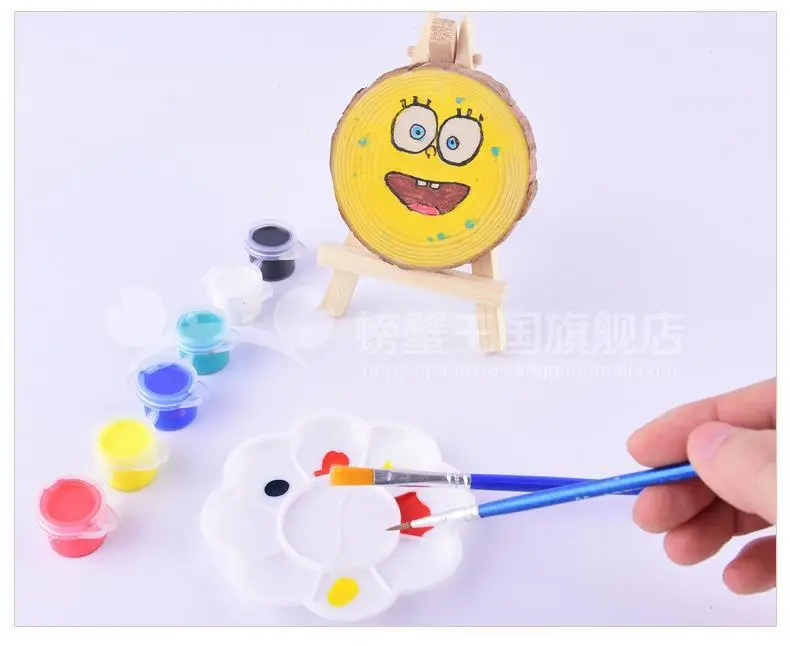Art Painting Graffiti DIY Plaster Doll Color Kidsren's Watercolor Acrylic Paint Strip Set 12 Colors 6 Consecutive Color Painting — feature 11