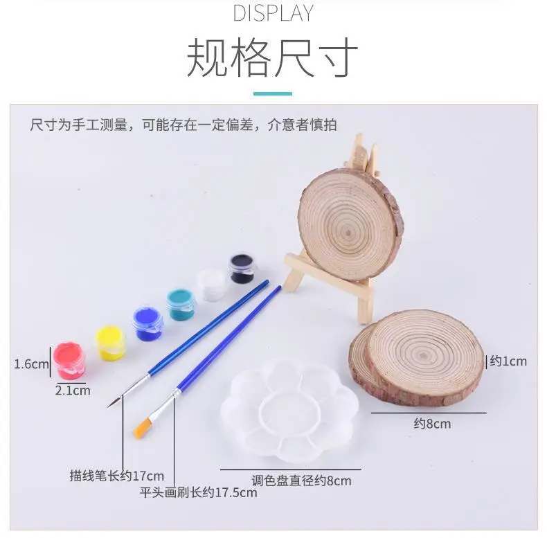 Art Painting Graffiti DIY Plaster Doll Color Kidsren's Watercolor Acrylic Paint Strip Set 12 Colors 6 Consecutive Color Painting — feature 3