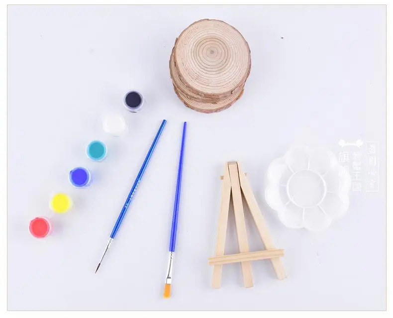 Art Painting Graffiti DIY Plaster Doll Color Kidsren's Watercolor Acrylic Paint Strip Set 12 Colors 6 Consecutive Color Painting — feature 7