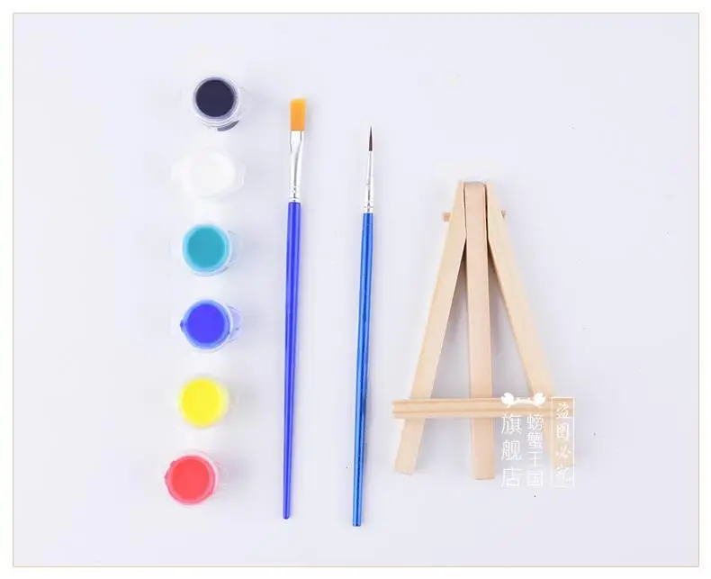 Art Painting Graffiti DIY Plaster Doll Color Kidsren's Watercolor Acrylic Paint Strip Set 12 Colors 6 Consecutive Color Painting — feature 8