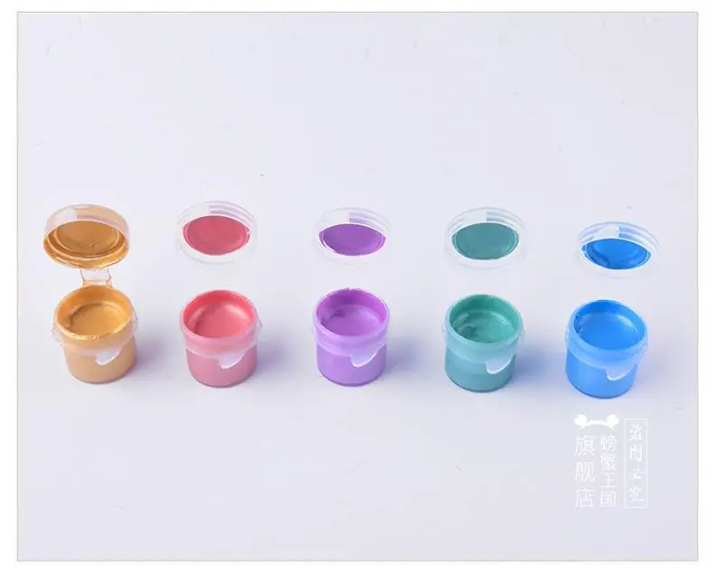 Art Painting Graffiti DIY Plaster Doll Color Kidsren's Watercolor Acrylic Paint Strip Set 12 Colors 6 Consecutive Color Painting — feature 9