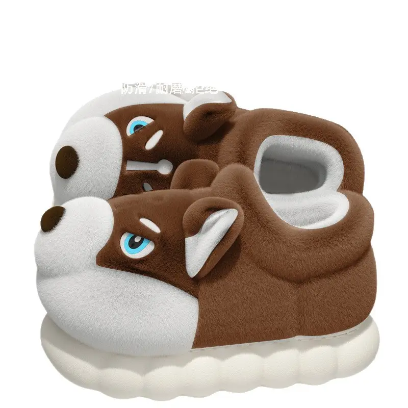 Winter Soft Cotton Slippers with Snowflake Design - Image 7