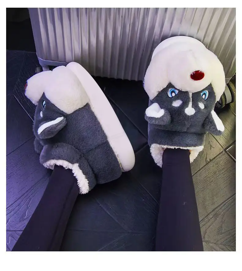 Winter Soft Cotton Slippers with Snowflake Design — feature 7