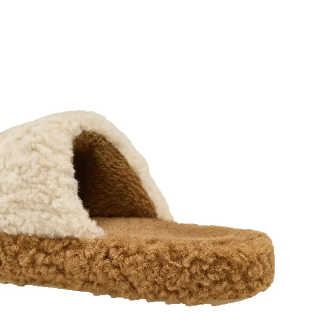 Furry Slippers for Women's Outer Wear 2025 New Indoor Home Winter Internet Celebrity Thick-Soled Furry Plush Shoes Autumn and Winter - Image 8