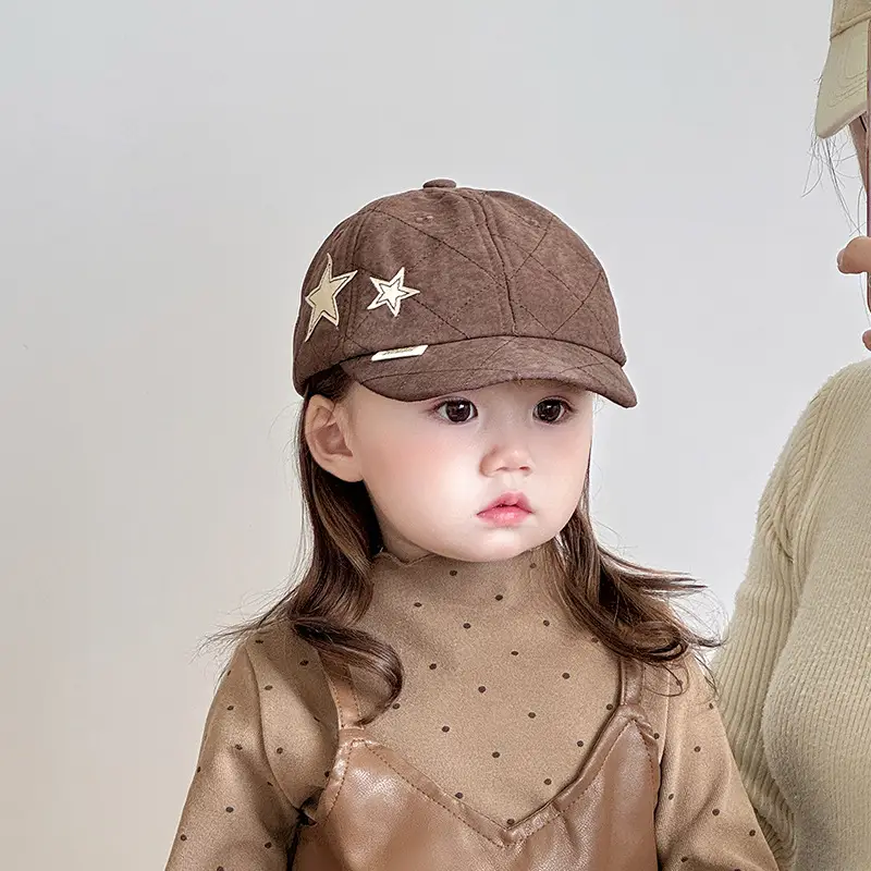 White Star Embroidered Baseball Cap for Boys Girls - Image 7