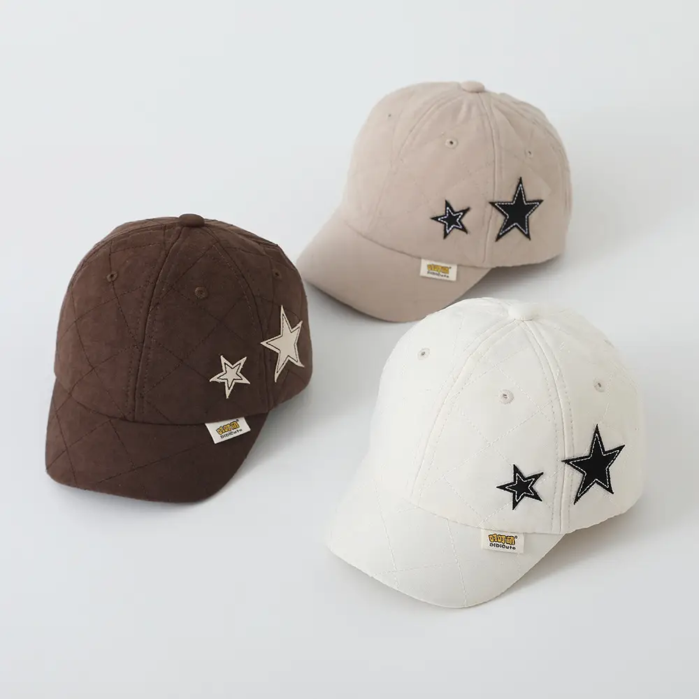 White Star Embroidered Baseball Cap for Boys Girls — feature 10