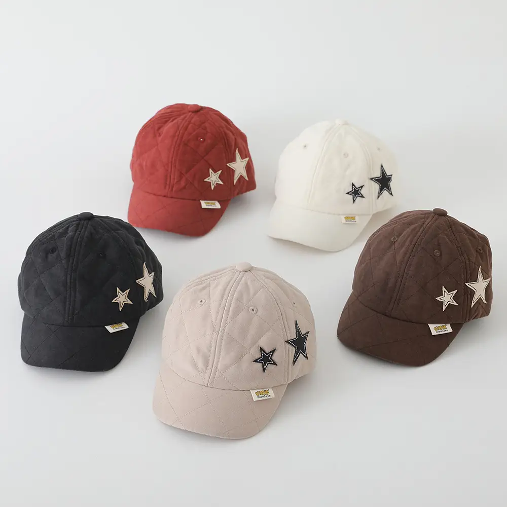 White Star Embroidered Baseball Cap for Boys Girls — feature 13
