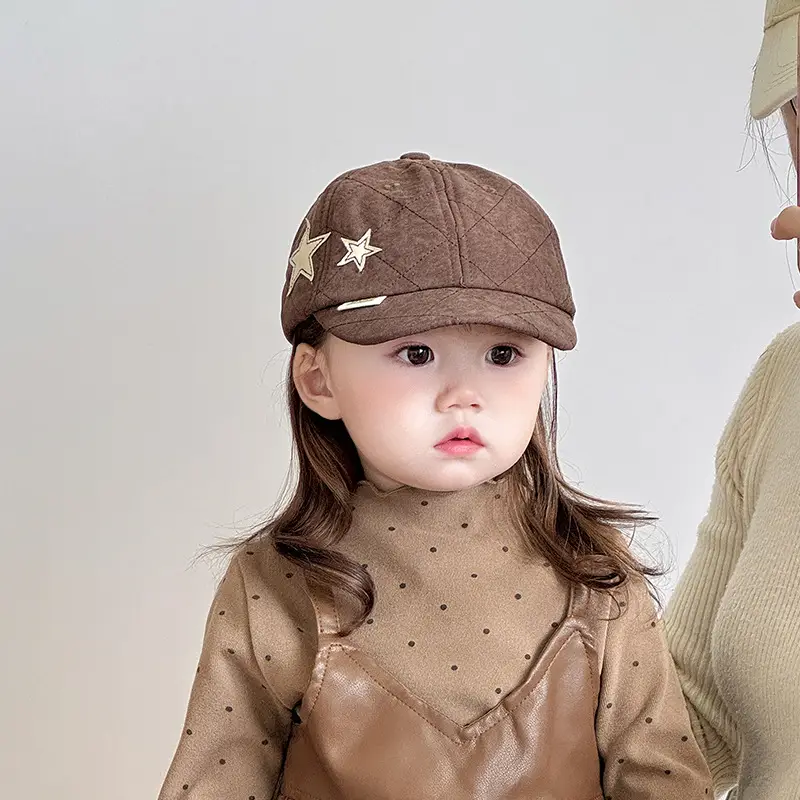 White Star Embroidered Baseball Cap for Boys Girls — feature 4