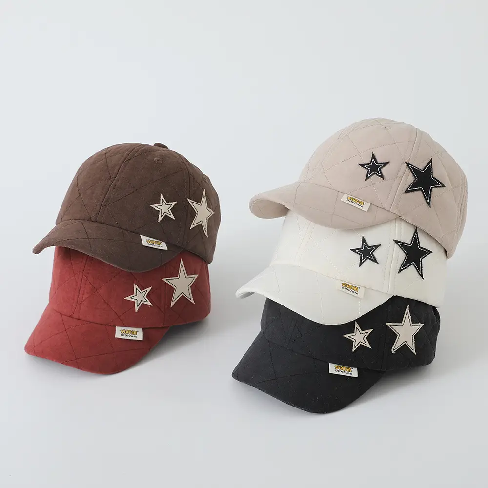 White Star Embroidered Baseball Cap for Boys Girls — feature 8