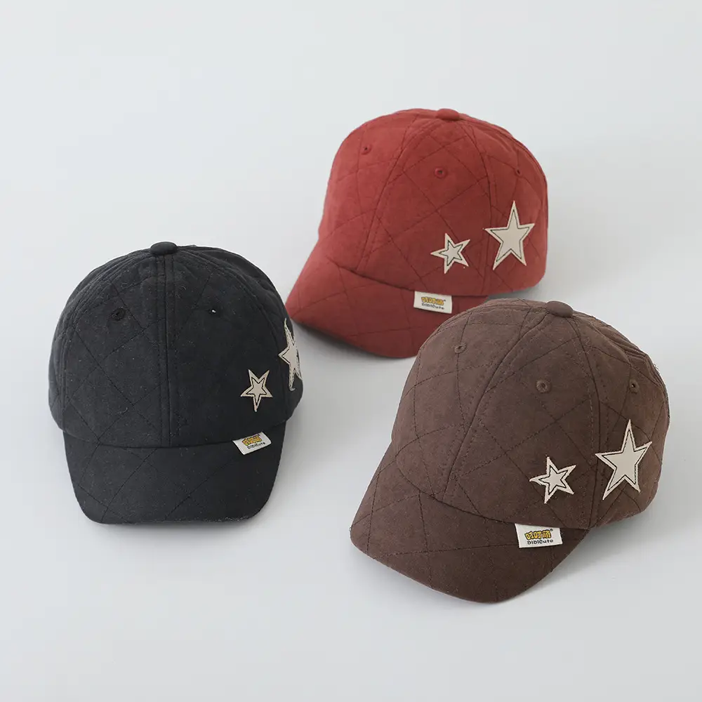 White Star Embroidered Baseball Cap for Boys Girls — feature 9
