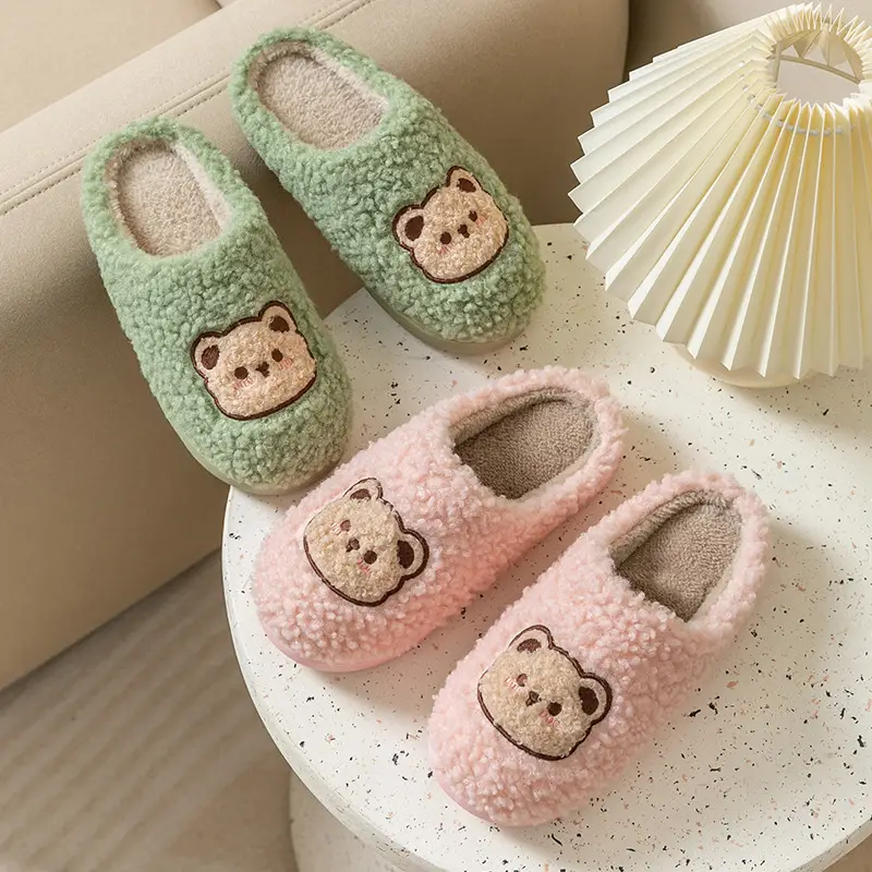 Women's Winter Furry Slippers Warm Non-Slip - Image 6