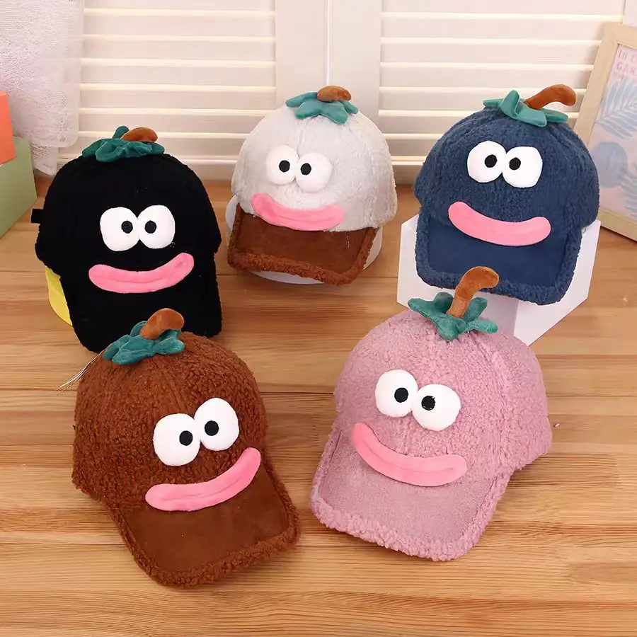 Pink Peaked Cashmere Hat for Kids Winter Warm — feature 6