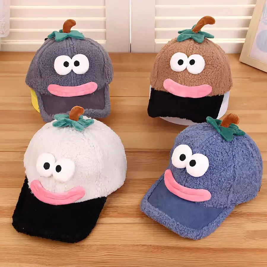 Pink Peaked Cashmere Hat for Kids Winter Warm — feature 7