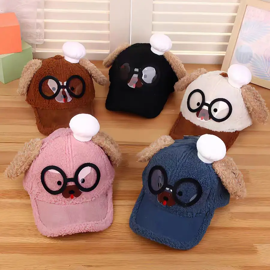 Pink Peaked Cashmere Hat for Kids Winter Warm — feature 8