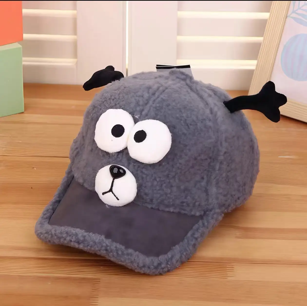 Pink Peaked Cashmere Hat for Kids Winter Warm - Image 12