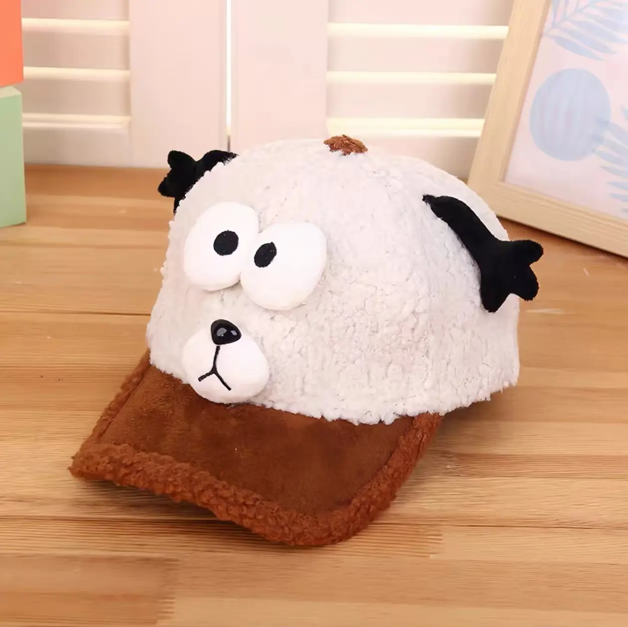 Pink Peaked Cashmere Hat for Kids Winter Warm - Image 14