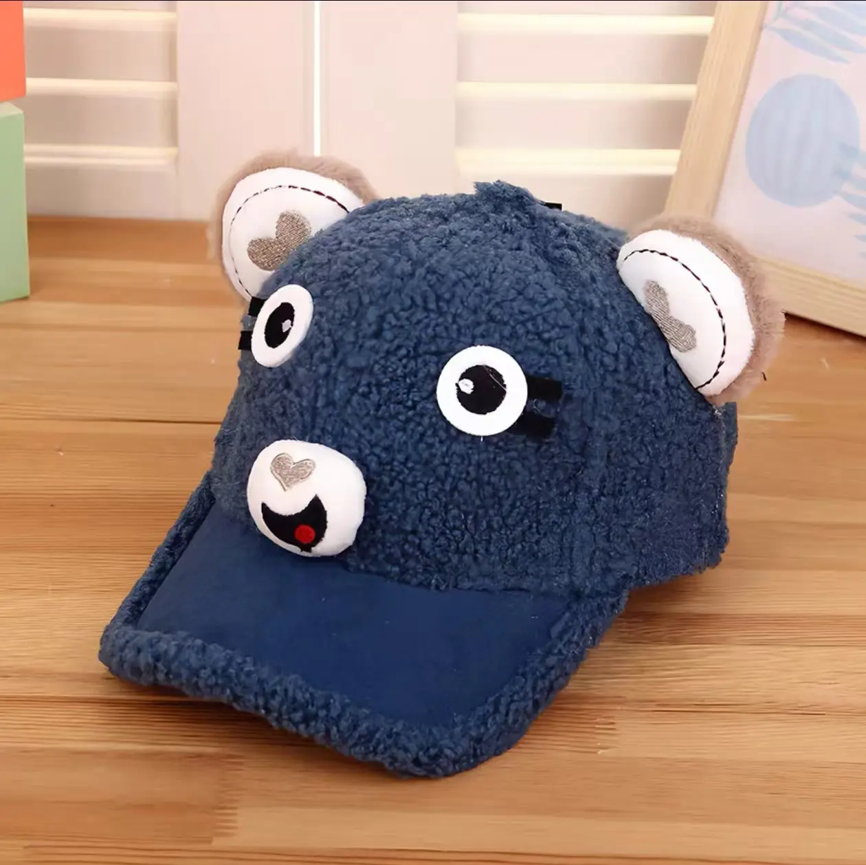 Pink Peaked Cashmere Hat for Kids Winter Warm - Image 17