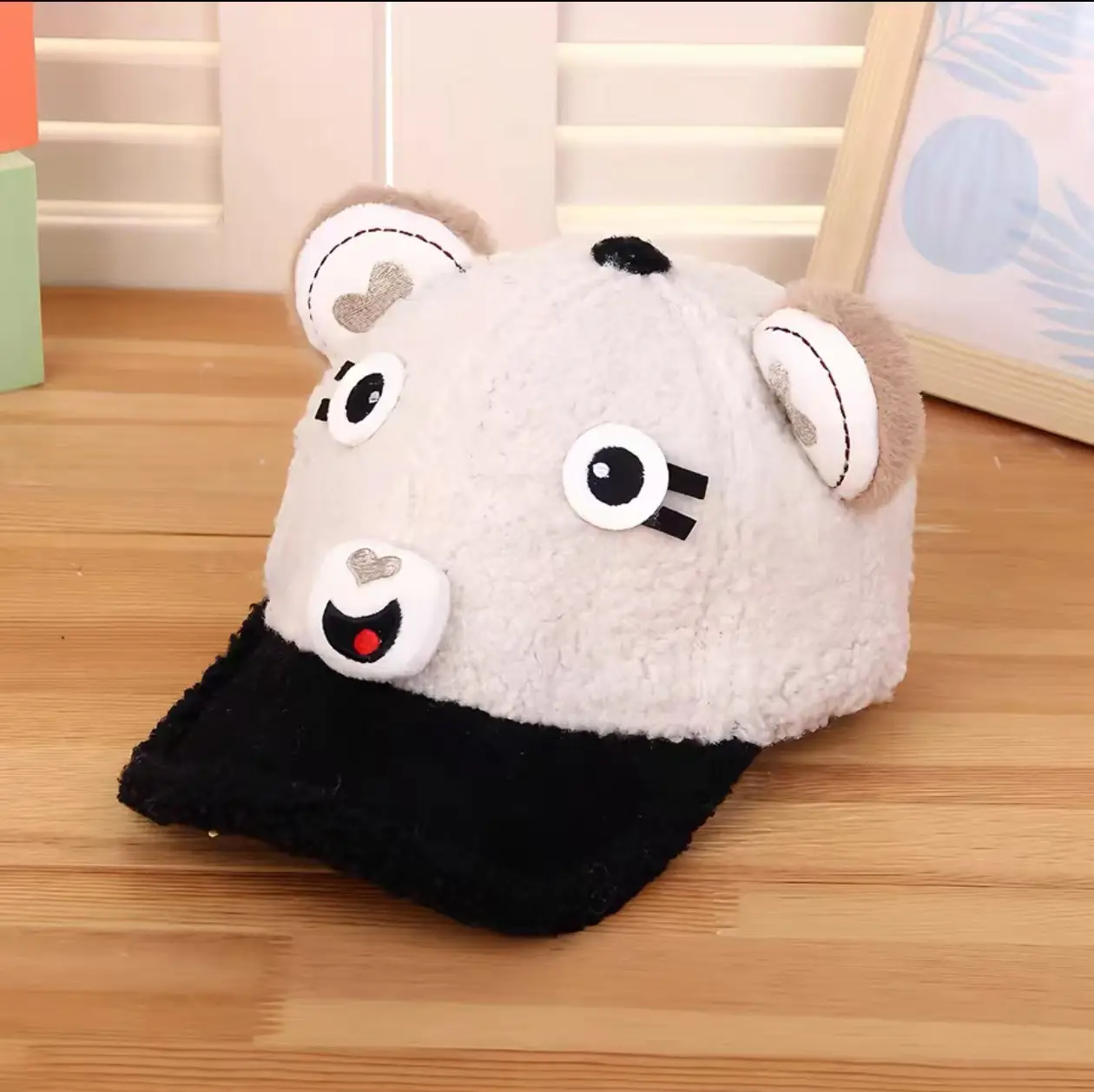 Pink Peaked Cashmere Hat for Kids Winter Warm - Image 18