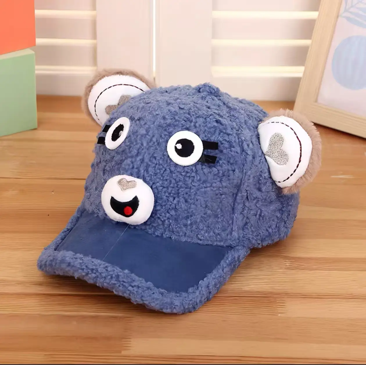Pink Peaked Cashmere Hat for Kids Winter Warm - Image 19
