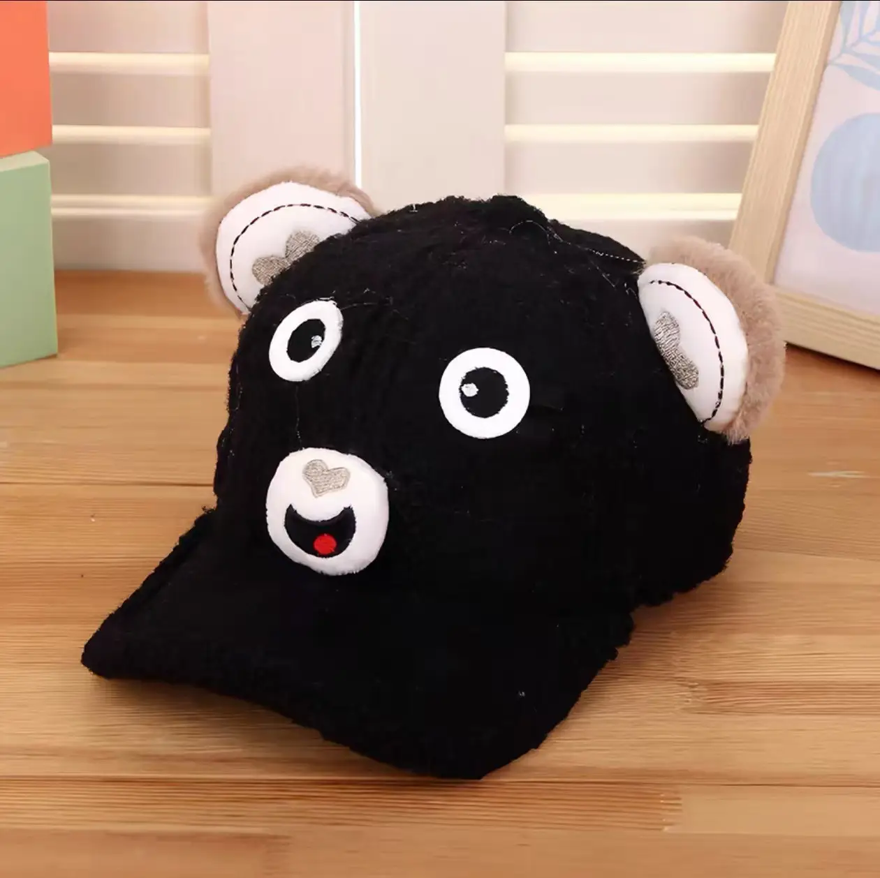 Pink Peaked Cashmere Hat for Kids Winter Warm - Image 22