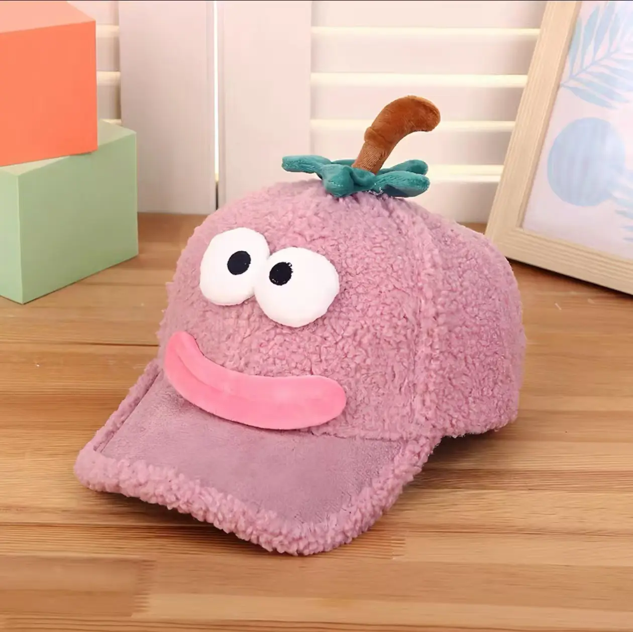 Pink Peaked Cashmere Hat for Kids Winter Warm - Image 32