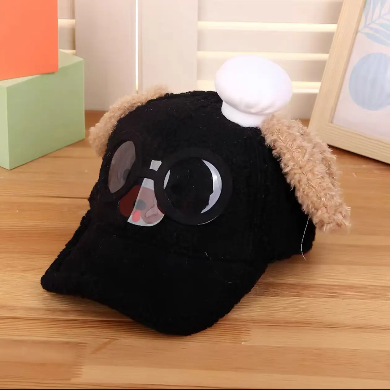 Pink Peaked Cashmere Hat for Kids Winter Warm - Image 35