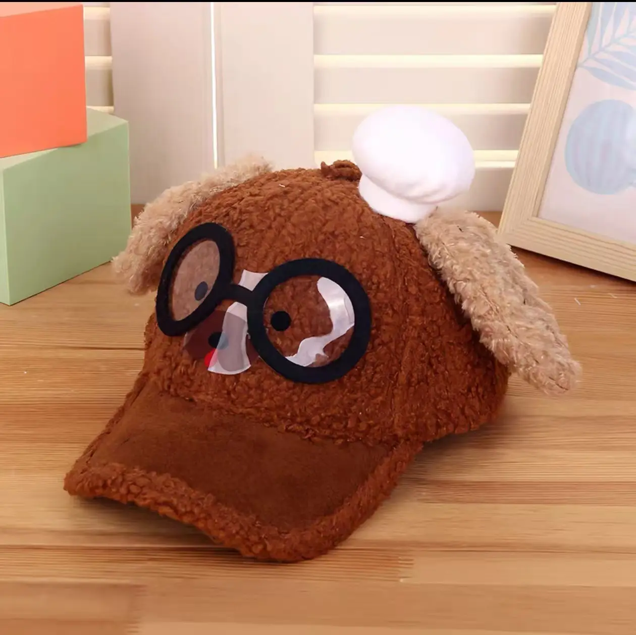 Pink Peaked Cashmere Hat for Kids Winter Warm - Image 37